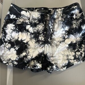 Blackheart Monochrome Tie-Dye Shorts